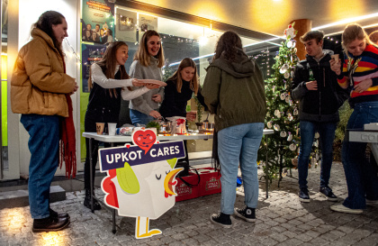 Upkot cares activiteit in Upkot student residenceen. 