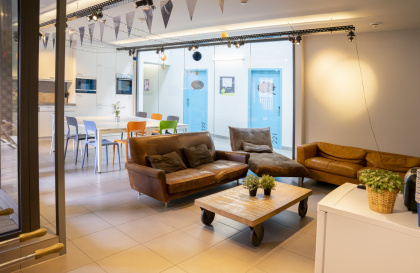 Eilandje Upkot kitchen and chill room