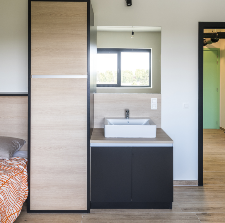 Uptwin gedeelde kamer in Campus Upkot Mons.