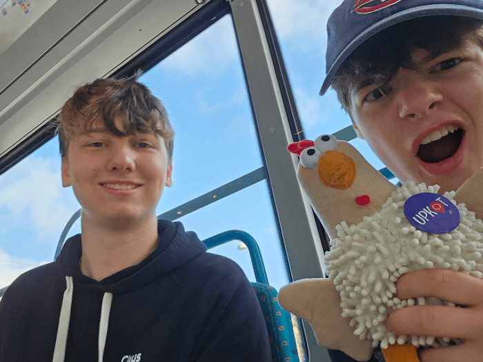 Jelle en Stan op reis met railroad Riley