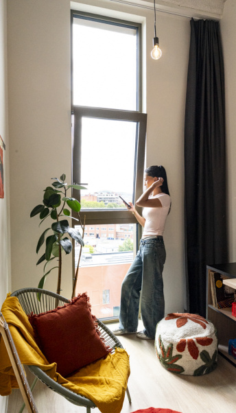student in kamer